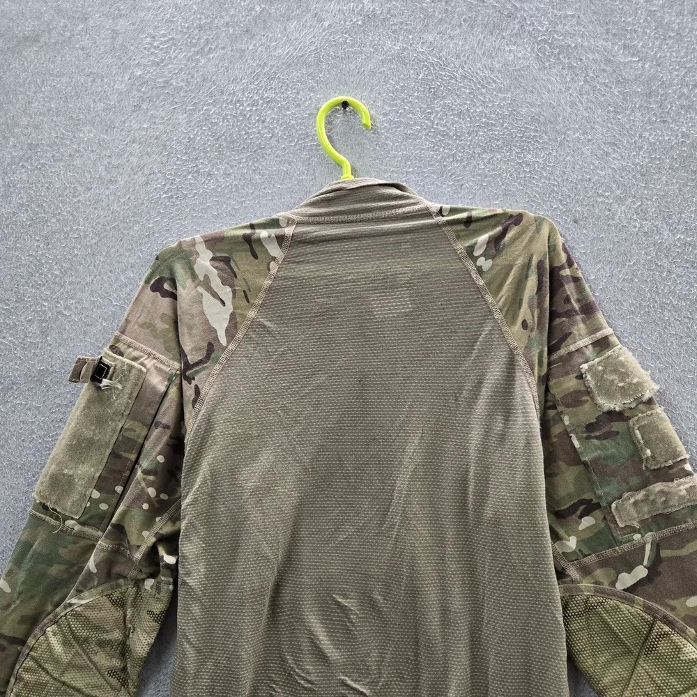 US Army Men Shirt M Green Camouflage Army Combat Shirt FR READ